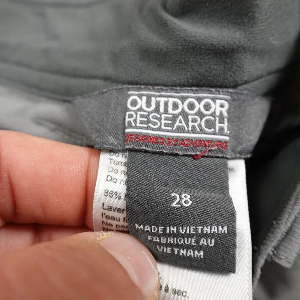 Outdoor Research Shorts Mens 28 Gray Ferossi Cargo Gorpcore Nylon Hiking Stretch